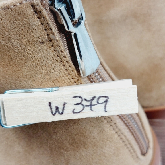 New Bp. Brynne Tan Faux Leather Block Heel Pointy Toe Ankle Boots W379 - Picture 13 of 13